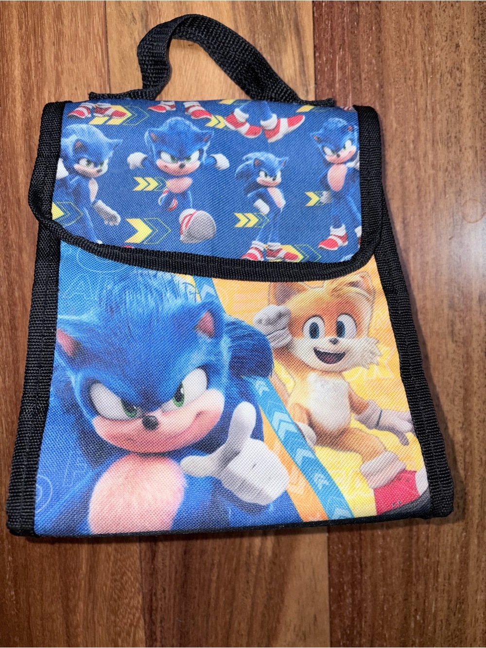 Kids Blue Sonic the Hedgehog Lunch Tote